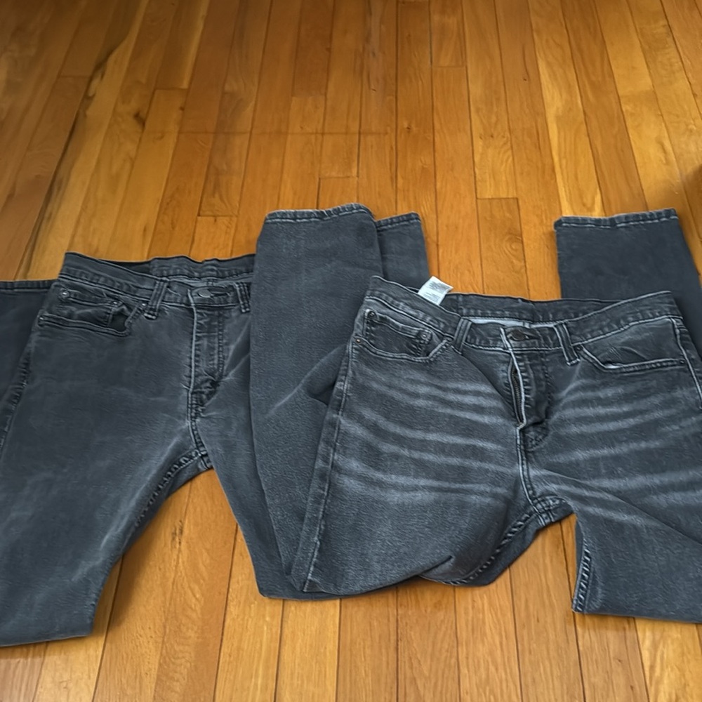 Two pairs of men’s LEVI STRAUSS jeans
